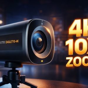 10X Optical Zoom Live Streaming Camera For Online Class & Studios