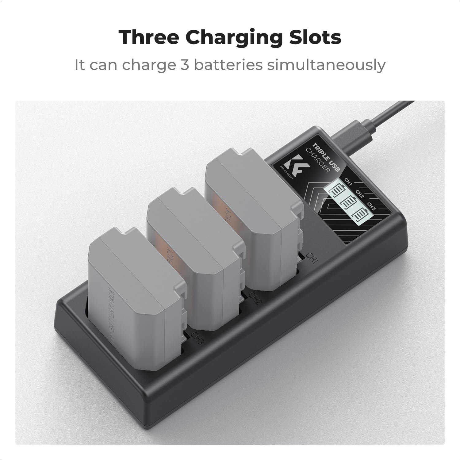 NP-FZ100 Charger 18W Dual Portable Battery Charger, Micro USB and Type-C Charger KF28.0061 - Image 5