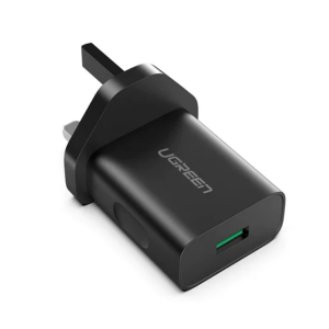 UGREEN 18W QC3.0 USB Fast Charging Power UK Adapter