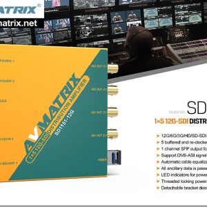 SD1151-12G 1×5 12G-SDI Reclocking Distribution Amplifier