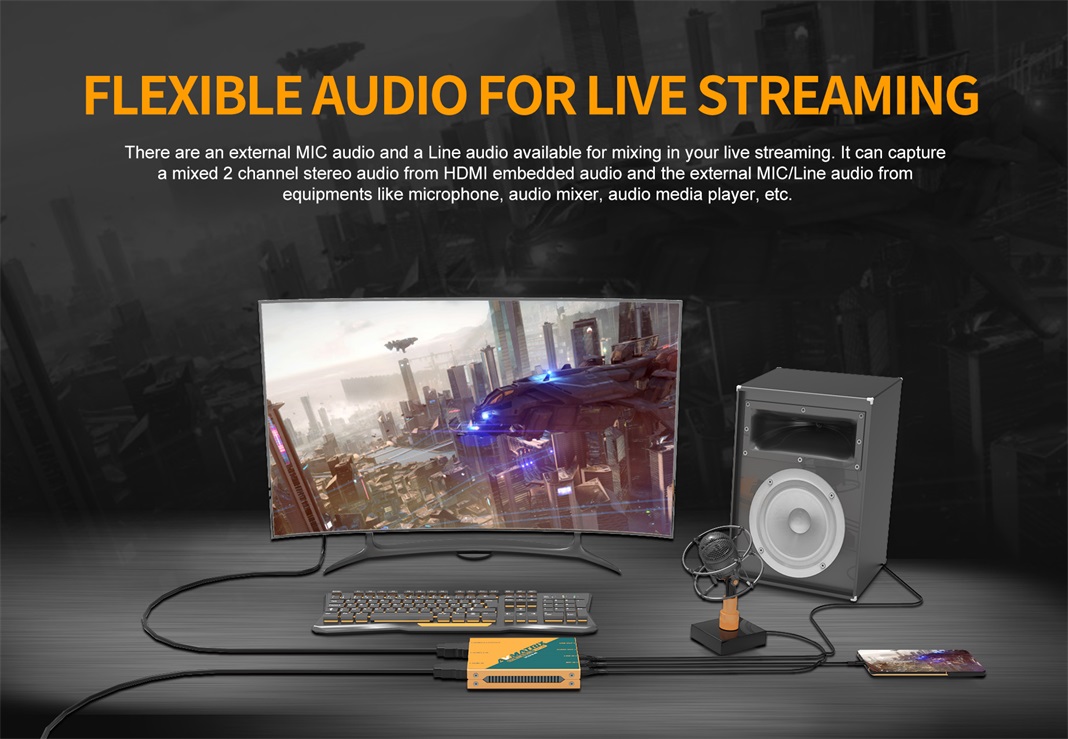 HDMI Dual to USB3.1 Type-C Video Capture Card (Uncompressed Out) for Hi Quality Smooth Live streaming & Recording - Image 12